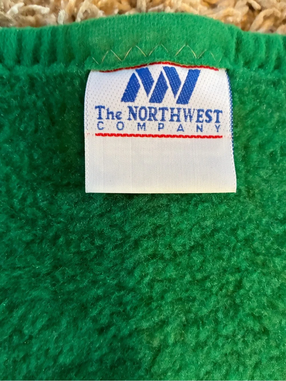 Vintage The Northwest Company Philadelphia Eagles Blanket Kelly Green Logo